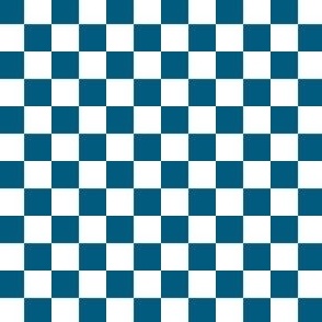 Blue Checkerboard 1/2"
