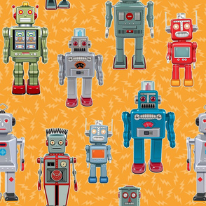 Robots Large Orange