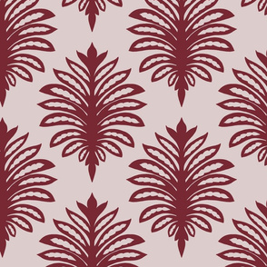 Palm leaf - red