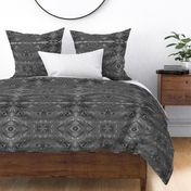 Painted Batik Dark Charcoal Grays