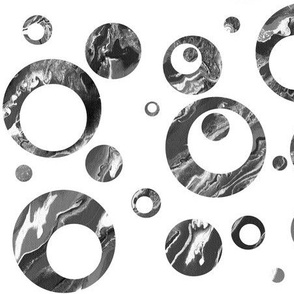 Marbled Gray Circles and Dots