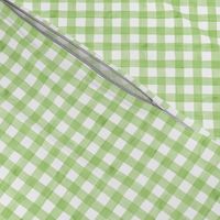 Lime Green Watercolor Gingham
