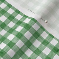 Green Grass Watercolor Gingham