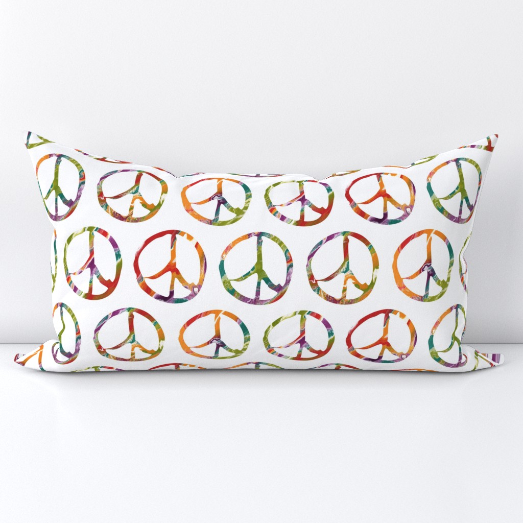 Batik Tie Dye Peace Sign Pattern