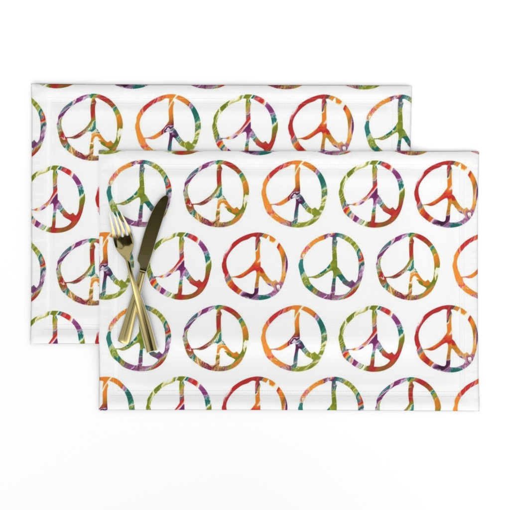 Batik Tie Dye Peace Sign Pattern