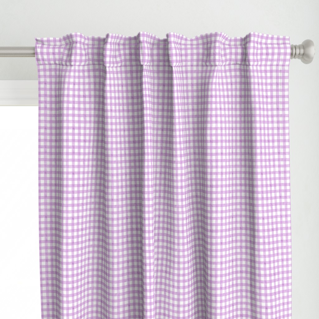 Easter Purple Watercolor Gingham