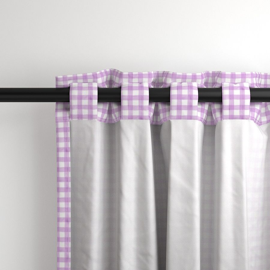 Easter Purple Watercolor Gingham