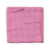 Hot Pink Watercolor Gingham