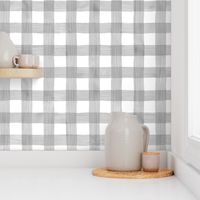 Light Gray Watercolor Gingham 