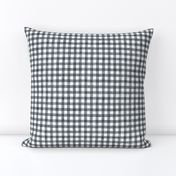 Black Charcoal Watercolor Gingham