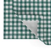 Forest Green Watercolor Gingham