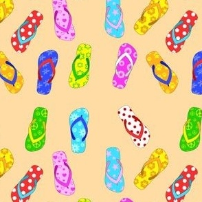 Colorful Flip Flops Pattern