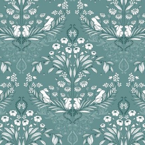 WildWood Damask Solid - teal