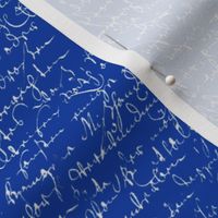 I Thought I'd Write To Juliet... Cobalt Blue & Silver