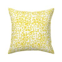 Yellow Geometric Shapes on White