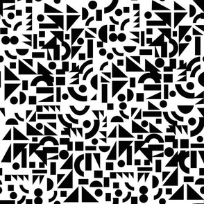 Black Geometric Shapes on White-small scale
