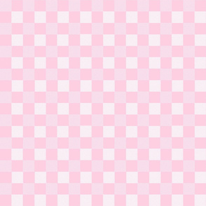 1" Buffalo Checks - Lt Pink | White