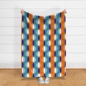 shimmer stripe tangerine-cobalt