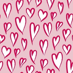pink hearts - valentines day