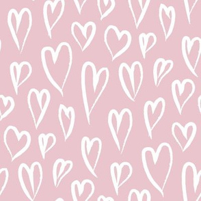 pastel pink hearts - valentines day
