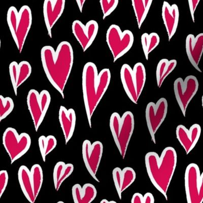 pink hearts - valentines day