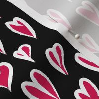 pink hearts - valentines day