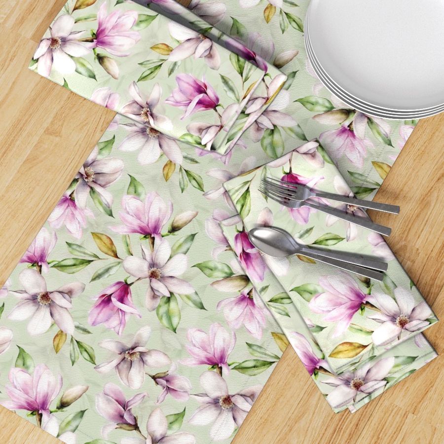 12" Magnolia Flower Blossoms Garden