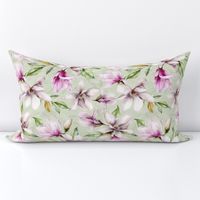 12" Magnolia Flower Blossoms Garden