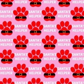 Santa's Helper on Pink