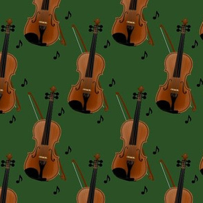 violin solo on green