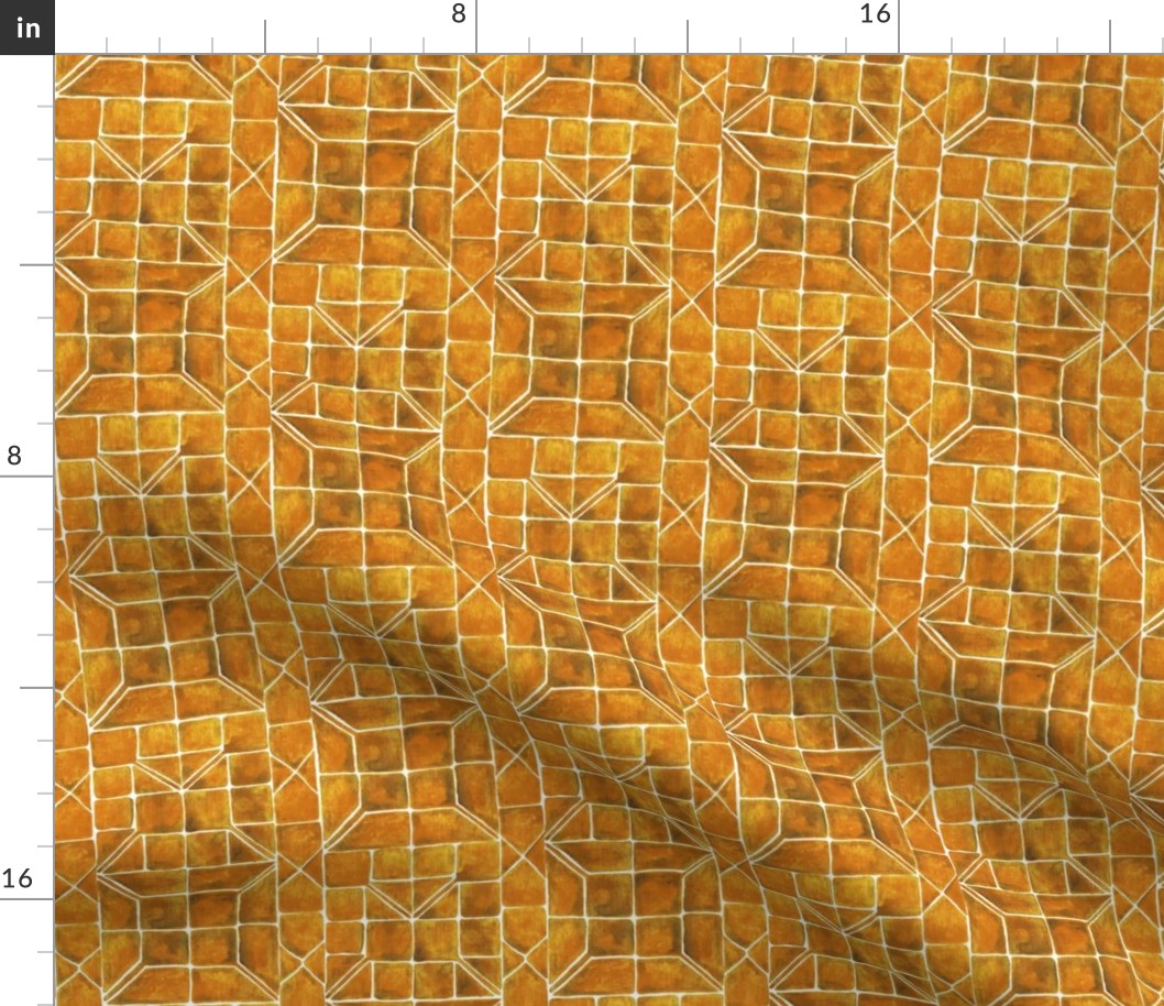 Yellow Attica print