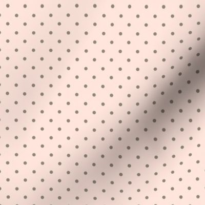 Polka Dot Pattern (brown dots on baby pink)