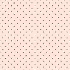 Polka Dot Pattern (brown dots on baby pink)