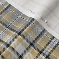 Shimmering Sand Beige and Gray Plaid