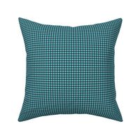 Small Grid Pattern - Aqua and White