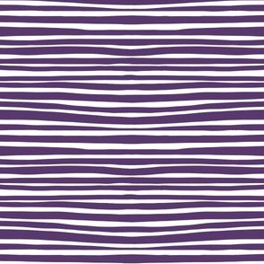 Small Geometry - Purple Stripes by Kara Peters
