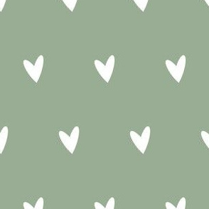 Simple hearts green