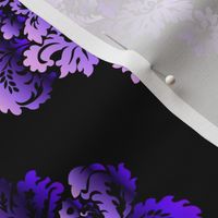 Gothic purple damask pearls black large Wallpaper