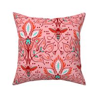 Bee Damask - Pink