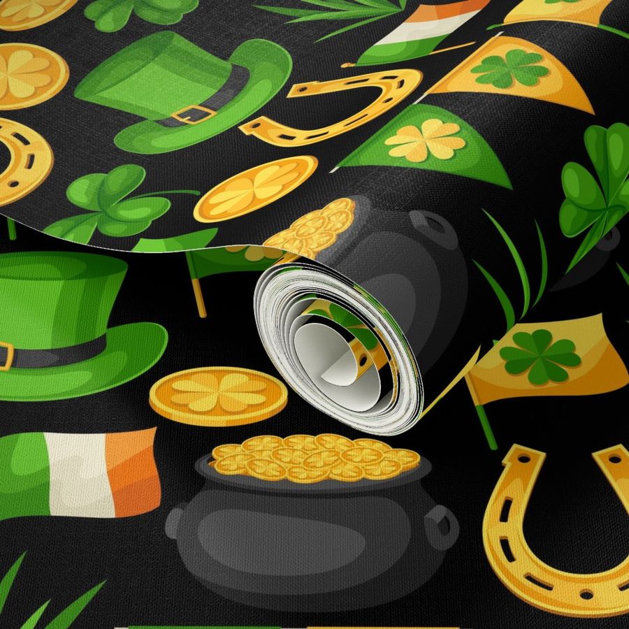 St Patricks Day Shamrock Pot of Gold