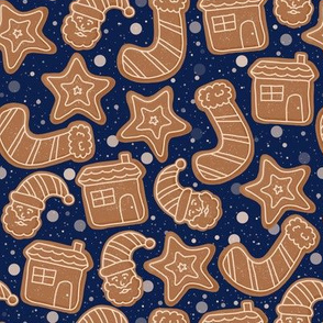 Gingerbread Cookies - Blue