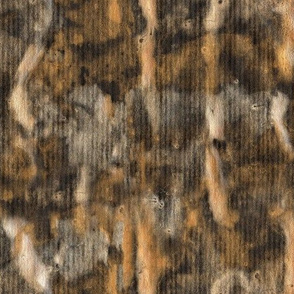 watercolor texture - copper and silver on black