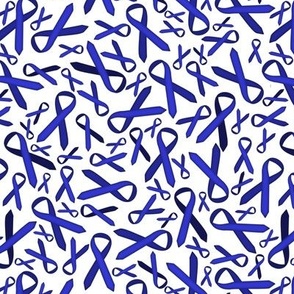 shades of blue ribbons