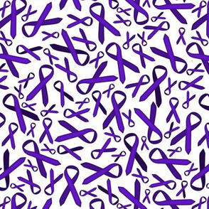 shades of purple ribbons