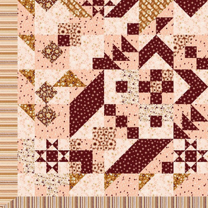 Granny Chic cheaters quilt Yard scale