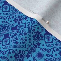 Vaccinated damask blue Extra small scale