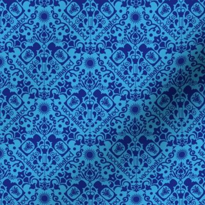 Vaccinated damask blue Extra small scale