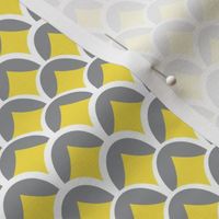 Yellow and Grey Geometric Scallop 