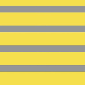 Breton Stripe in Grey and Yellow - Medium