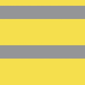 Breton Stripe in Grey and Yellow - Large